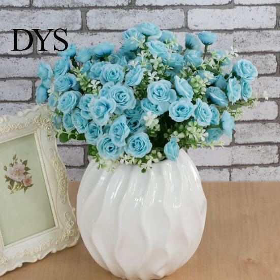 Ornamental 1 Bouquet Simulation Rose No Watering Vivid Bright Color Artificial Flowers Home Beautification