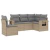 VidaXL Garden Lounge Set with Cushions 5 Pcs, Patio Sofas, Patio Furniture Set, Outdoor Furniture, Beige 3252506