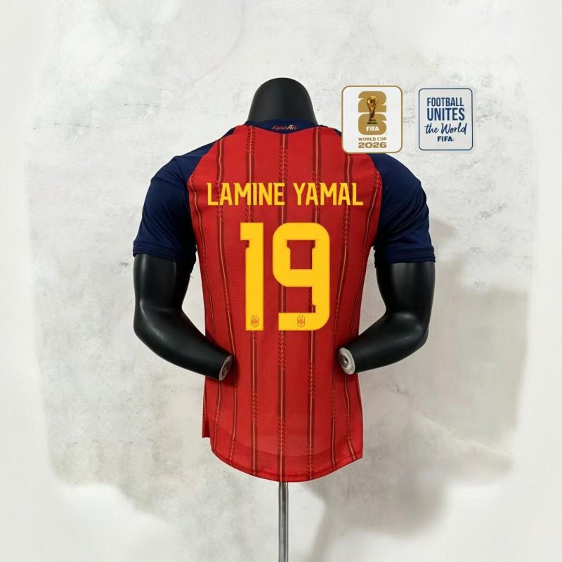 Spain 19 Football Jersey Short Sleeve Men Women Sports Training Running