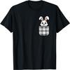 Funny Rabbit Pocket Bunny Lover Easter Men Women Kids T-Shirt