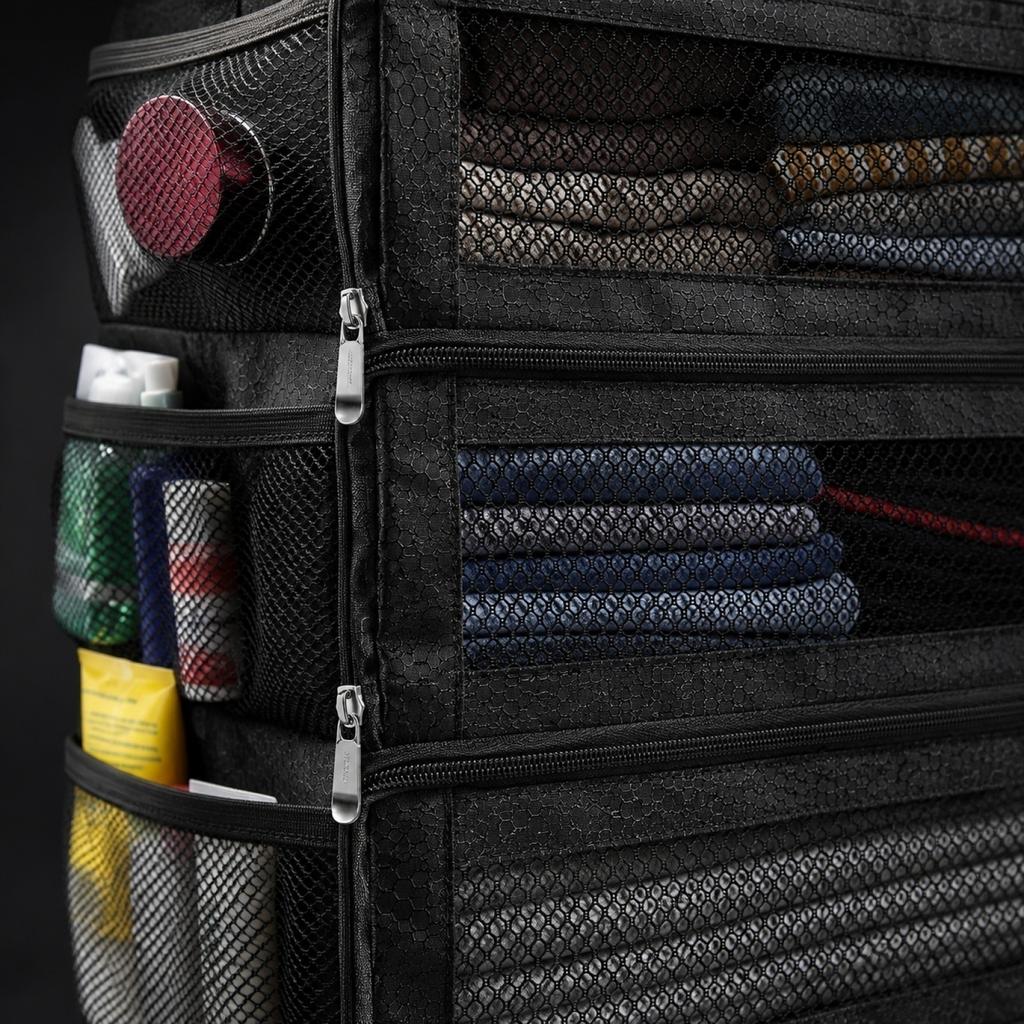 Reise-Hänge-Aufbewahrungstasche - Große Kapazität für Kleidung für Koffer, Kleiderschrank und Zuhause