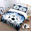 Football Set For Energetic Gameplay Kid'S And Adults' Bedroom Decor, Exquisite Three-Piece Bedding Set Gift