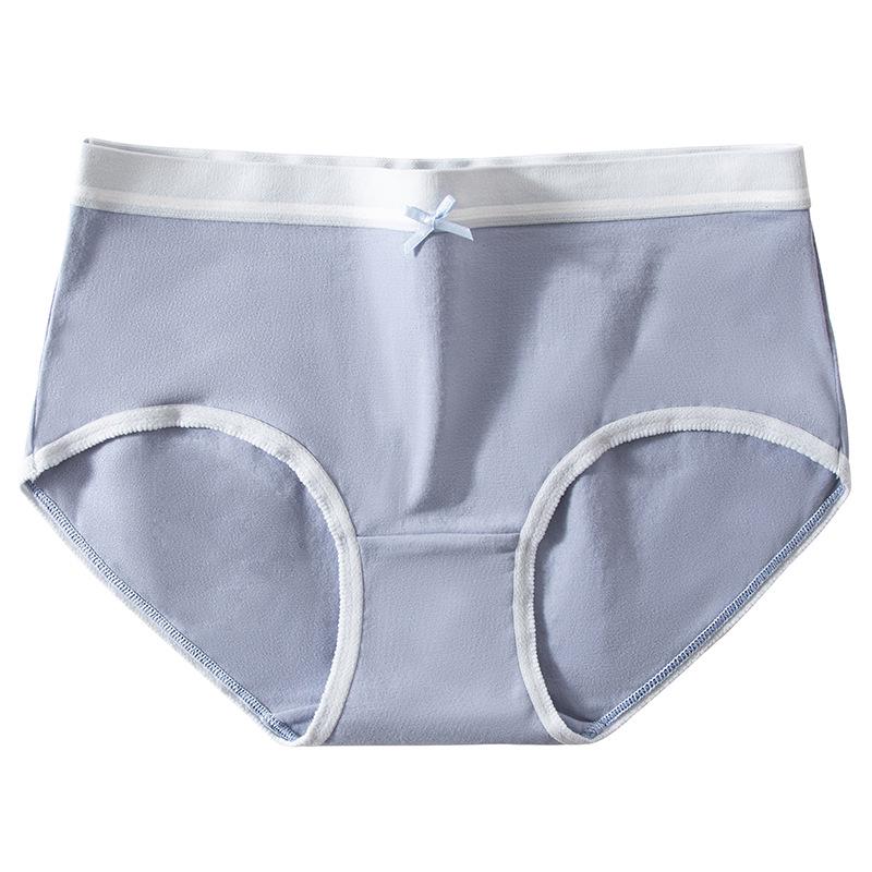 Damen Nahtlose Atmungsaktive Mid-Waist Übergröße Unterwäsche mit Reinem Baumwoll-Antibakteriellen Schritt