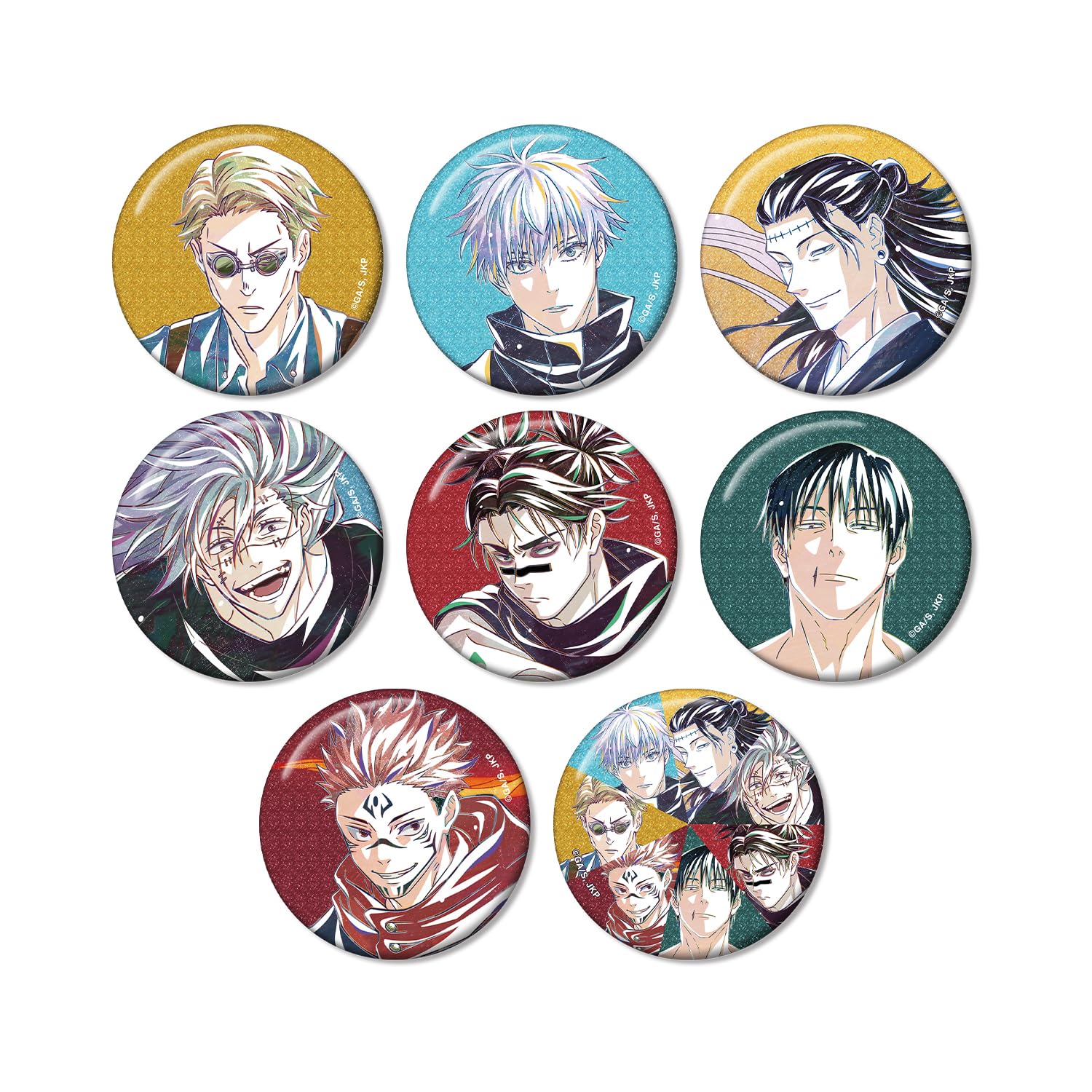 

TV Anime Trading Ani Art 7th Edition Glitter Can Badge Box Jujutsu Kaisen ver.B 8-Piece