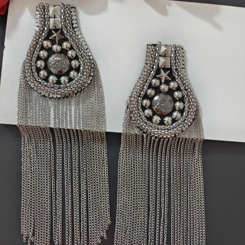 Handmade Shoulder Tassel Epaulet Long Chain Brooch Shoulder Epaulettes  Clothing Accessories