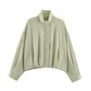 Womens Plaid Pilot Jacket Loose Fit Casual Top Everyday Wear