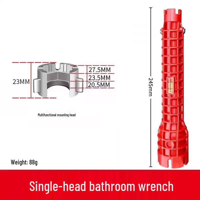 

Fish Tank & Bathroom Multifunctional Wrench: 8-in-1 Tool for Faucet, Pipe & Washbasin Installation/Disassembly