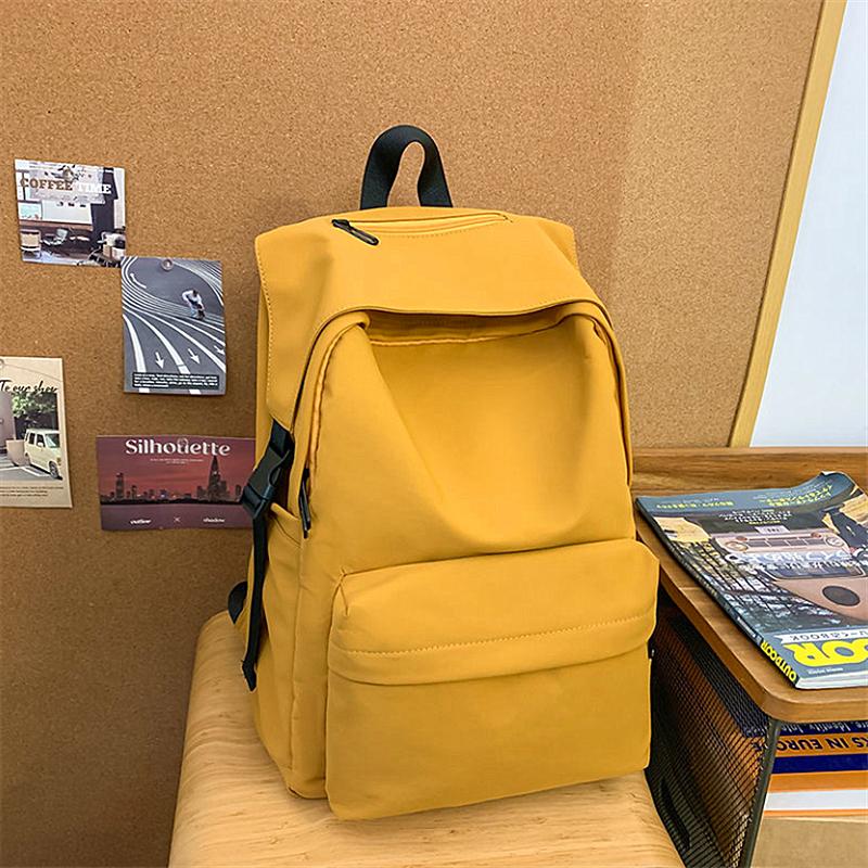 Reise einfarbig vielseitig Rucksack mit großer Kapazität einfache Schultasche koreanische Version Highschool-Rucksack ins