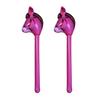 2Pcs Inflatable Stick Horse 39" PVC Kids Inflatable Horse Toy Easy Inflate Deflate Party Decoration for Horse Cowboy Carnival Christmas Birthday