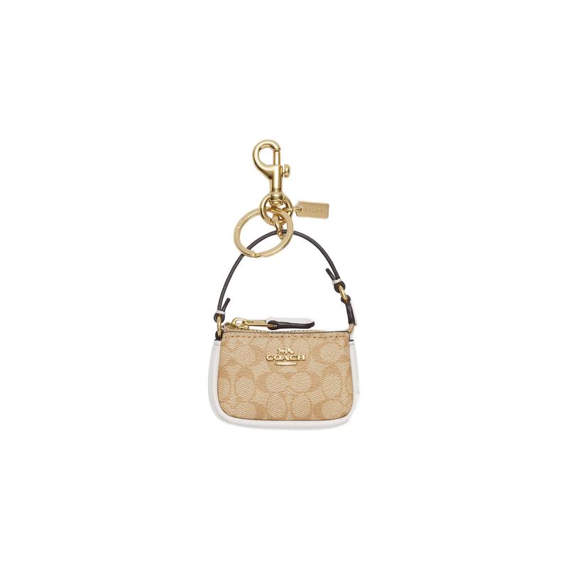 COACH 8 metal logo zipper closure