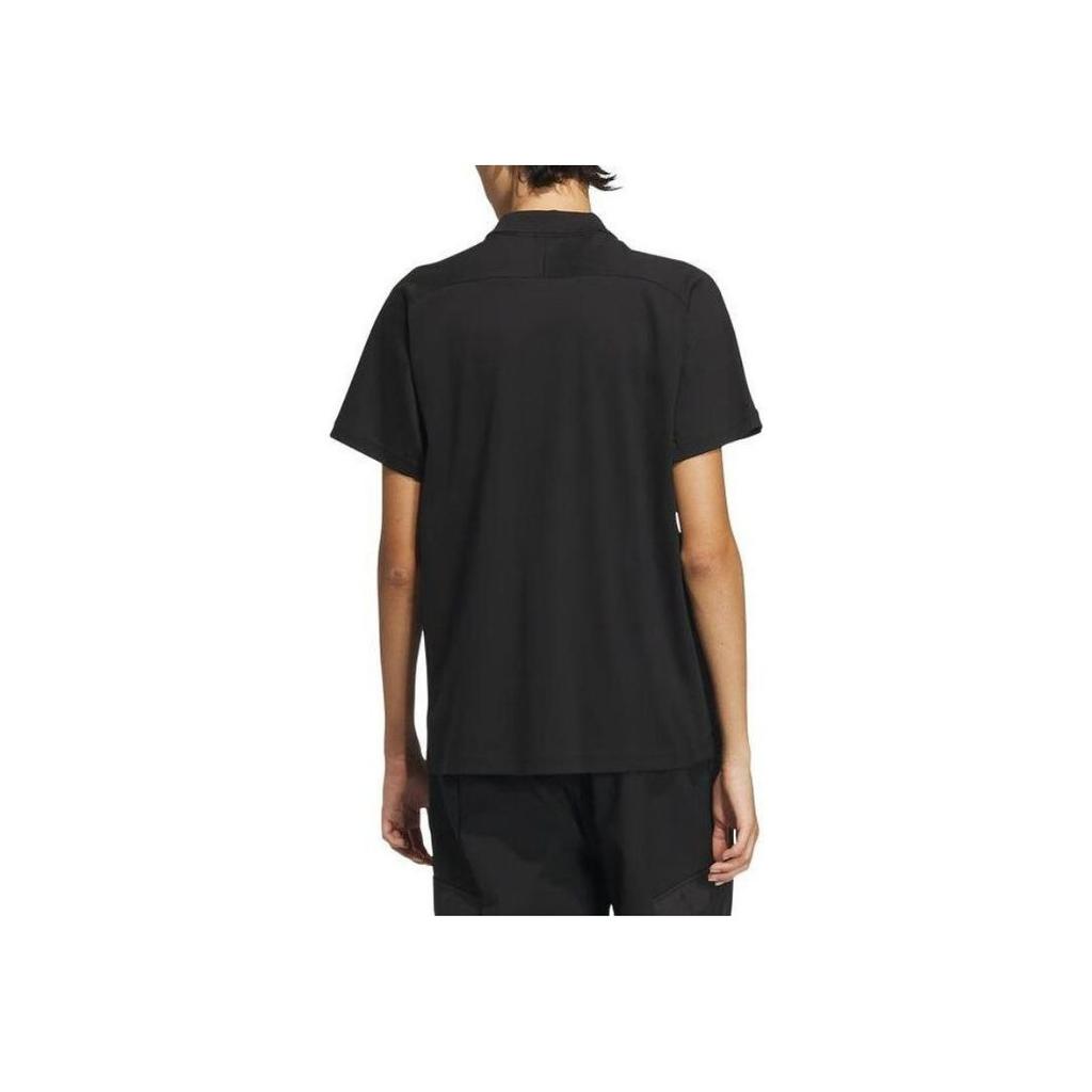 Adidas Comfortable Casual Sports Short Sleeve Polo Shirt Men Tops Black IT3934