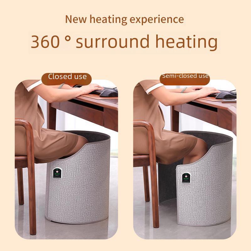 Încălzitor de picioare cu display digital cu temporizator - Încălzitor de birou pentru picioare rotunde și sub birou