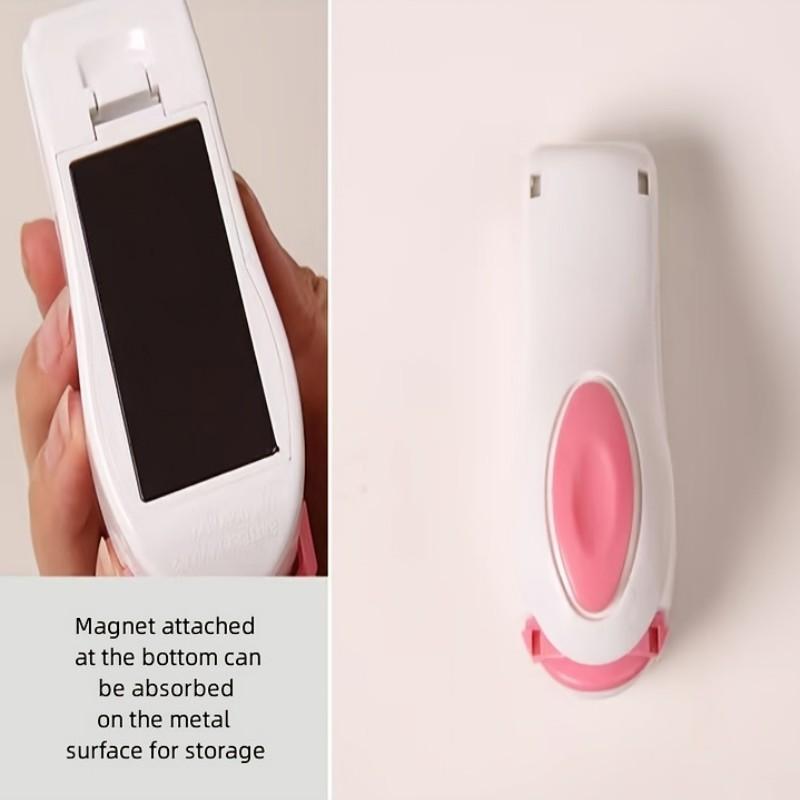 1pc Mini Household Portable Sealing Machine, Hand Pressure, Heat Sealing Machine, Food, Snacks, Plastic Bag Sealing Machine (Battery Not Included)