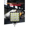 12V Waterproof Led Work Light Bar Square Spotlight 48W Work Light Headlight For Truck Off Road Night Driving Light For