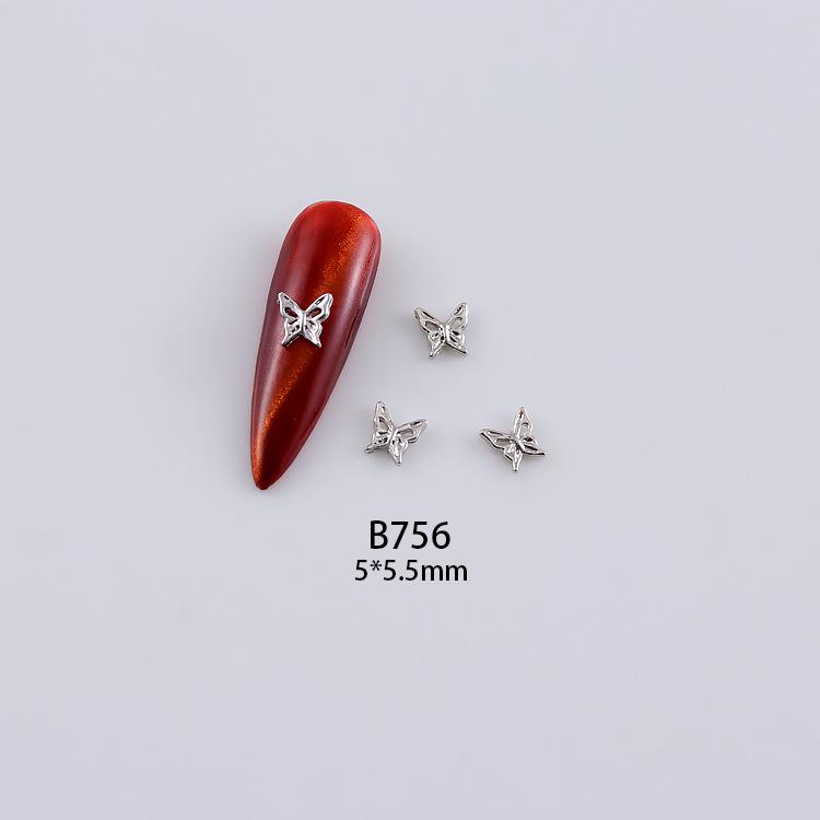 3D Alloy Hollow Butterfly Nail Art Jewelry