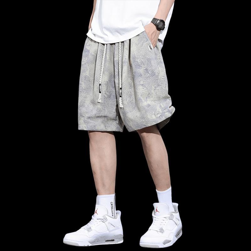 Izzueit Men's Tie-Dye Drawstring Shorts