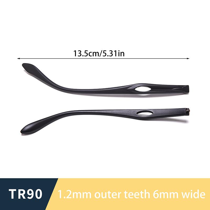 1 Pair Eyeglasses Temple Arm Single Tooth Double Tooth Tr90 Eyeglasses Replacement Leg Repair Eyewear Accessories
