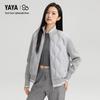 Yaya Women's Color-Block Lightweight Stand-Up Collar Down Jacket