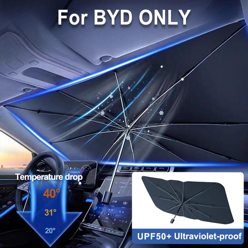 For BYD Qin Plusdmi Atto 3 Han EV Dolphin Car Windshield Sunshades Front Shading Umbrella