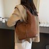 Women PU Tote Bag Designer Shoulder Bags Large Capacity Designer Handbag Hasp Closure Chic Hobo Bag Large Work Bag