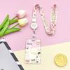 Bear Cartoon Acrylic Card Holder Rabbit Lanyard Bus Card Box Cute Rabbit Card Case  Outdoor