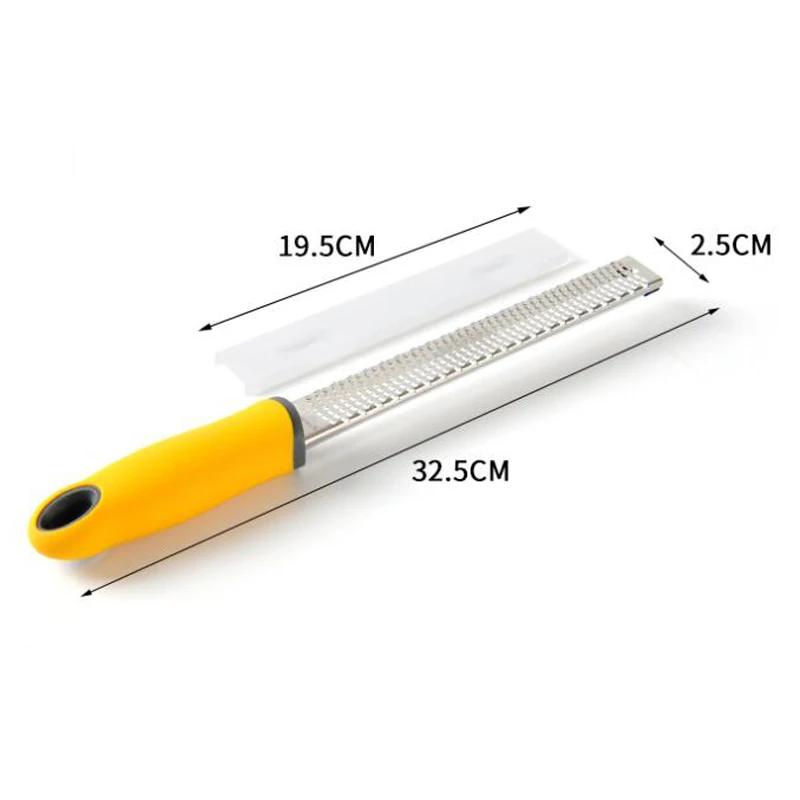 

Multipurpose Lemon Zester & Cheese Anti Slip Handle Cheese Grater Chocolate Grater Lime Ginger Garlic Fruit Kitchen Tool Gadget