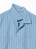 B:MING LIFE STORE by BEAMS Men's S/S Shirt, Moisture-Wicking, Quick-Drying, Striped, Open-Collar, Size S, L