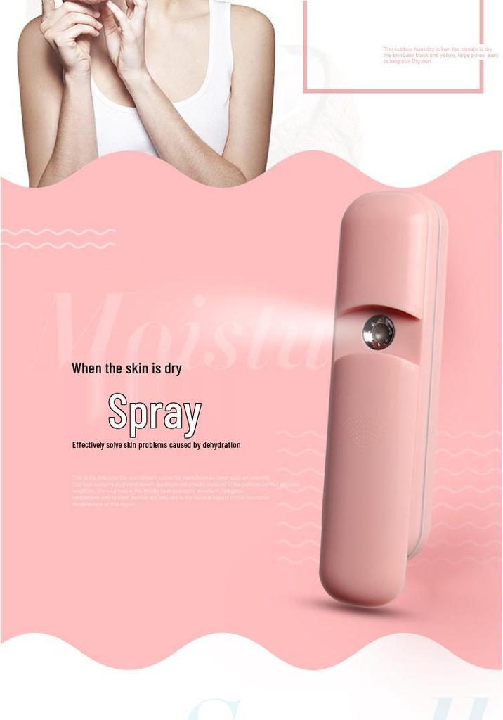 Nano Facial Humidifier: Handheld Spray Hydrator & Beauty Moisturizer with Hot & Cold Spray