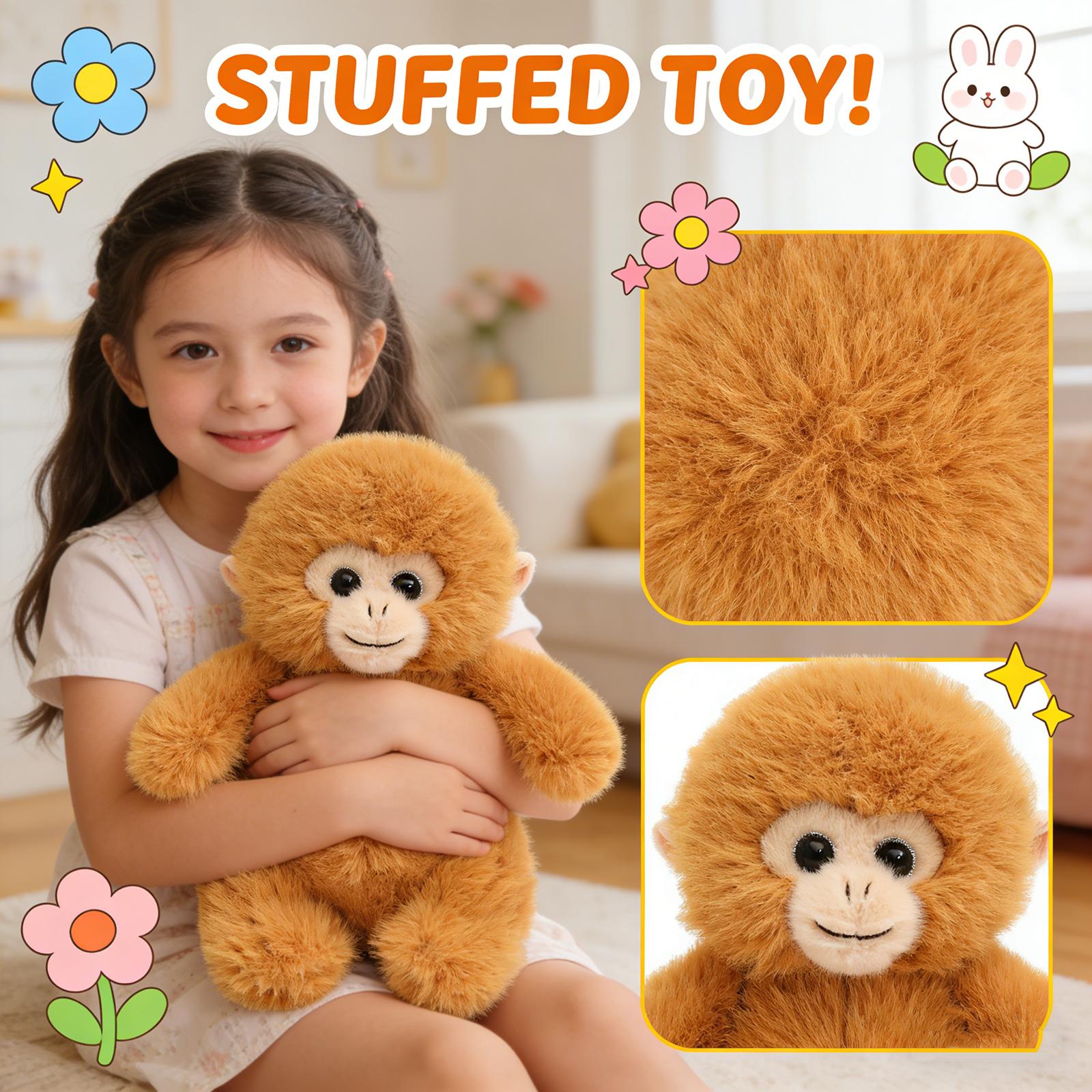 

Zoo Golden Monkey Monkey Doll Plush Toy One Size