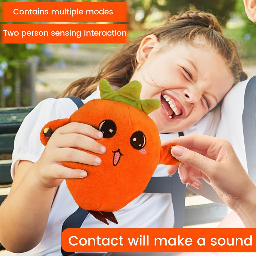 Plush Stuffed Toy Interactive Musical Banana Shape Soft Fabric Sensor Activated Sound Producing Kids Friendly Educational Plaything