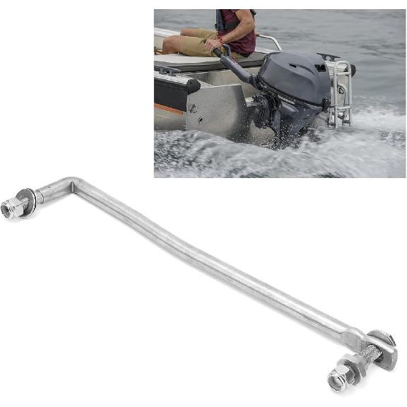 12.2in Steering Rod Link 65W 61350 00 Steel Alloy Clean and Smooth Steering Arm Replacement Fit for Outboard 40 60 80
