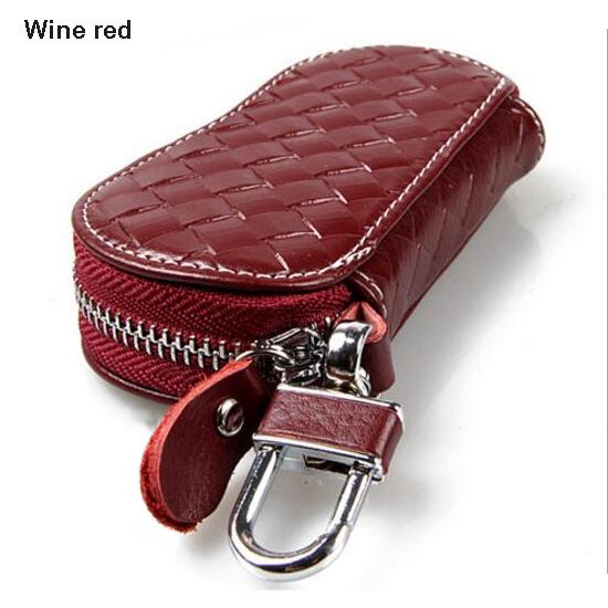Genuine Leather Zipper Premium Crocodile Embossed Car Key Bag Mens Business Business Car Remote Package
