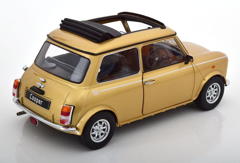 KK Scale Mini Cooper Sunroof Gold Metallic Drive Finished Product 1/12 Right-Hand