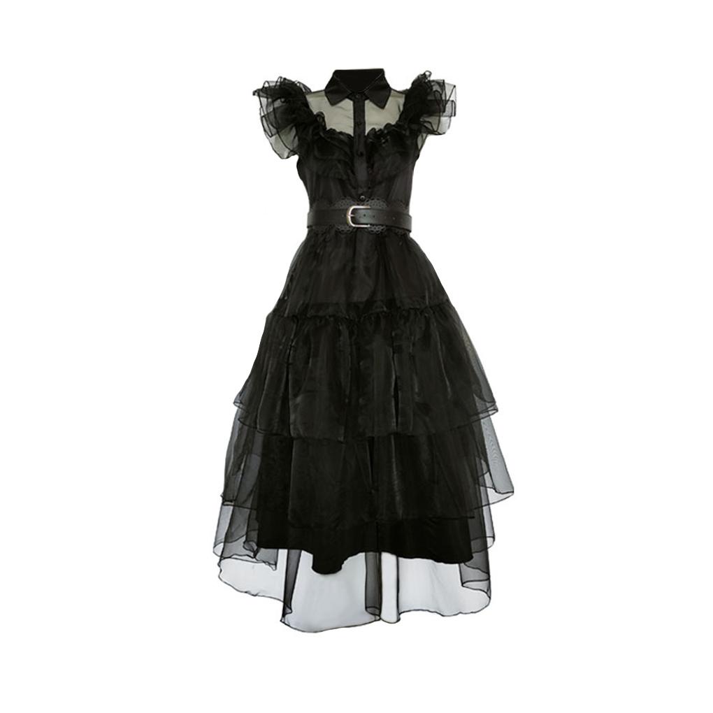 Girl Dress Carnival Suit Cosplay Costume Fine Workmanship Exquisite Beautiful with Belt Attractive Festival Accessories