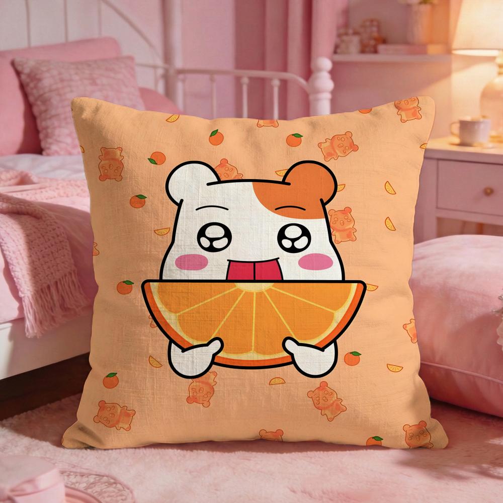 

Oruchuban Ebichu Cushion Cover Premium Comfort Reversible Pillow Cove Two In One Design For Any Room Car Interior 30X30cm