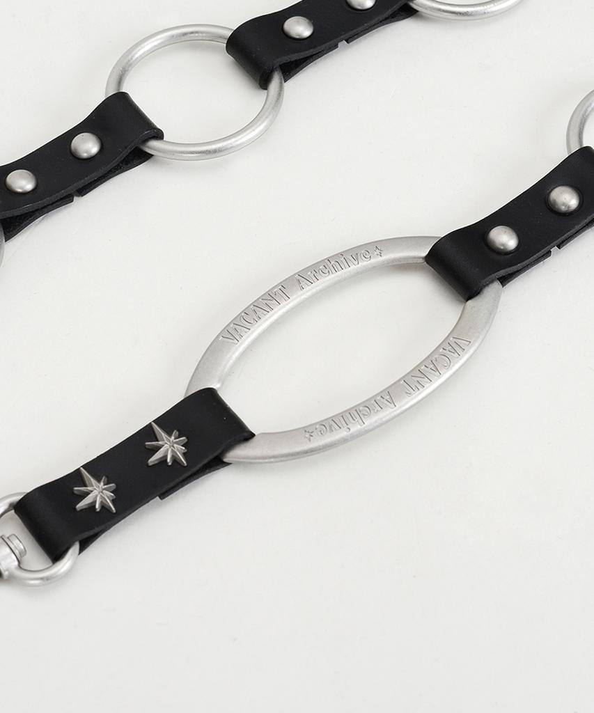 Beikeonteuakaibeu Ringana O-Ring Chain Belt Black