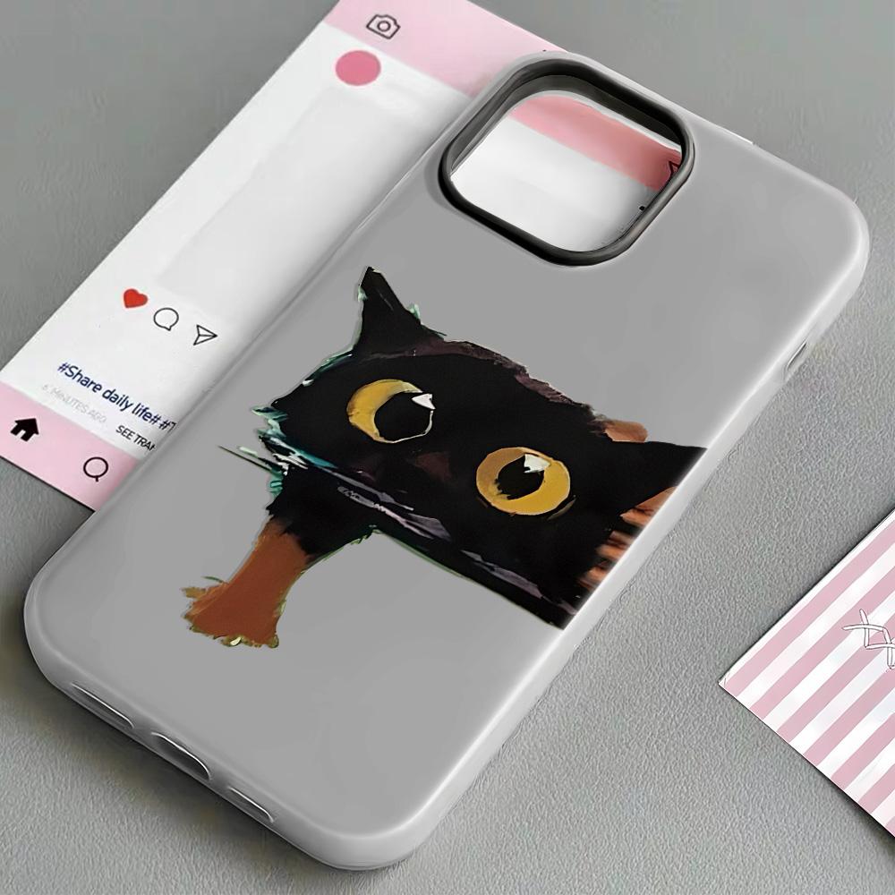 

Расписной чехол для телефона для iPhone 15 11 13 14 для 15 16 Pro Max 12 13 16 Pro Милый Модный Смешной Чехол для телефона со шнурком Последние Рекомендации по самым продаваемым товарам iPhone 16 чёрный