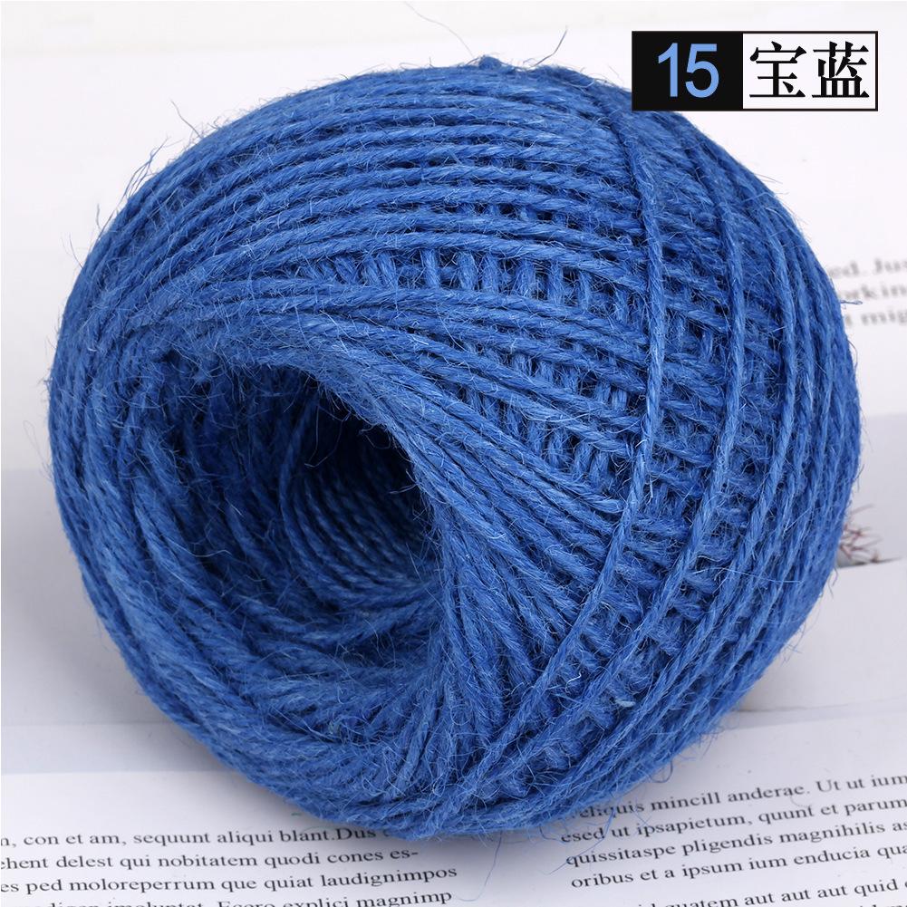 2Mm Three-Strand Hemp Rope, Hand-Packaged Diy Decorative Photo Frame Lanyard Woven Rope, Small Fragrant Green Colored Hemp Thread