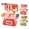 Kids Kitchen Play Set with 30Pcs Pretend Toys Role-playing Kitchen Set Develop Hands-On Skills Cooking Simulation Toys for Kids