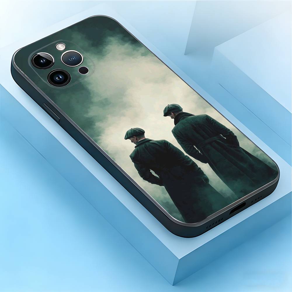 Peaky Blinders Phone Case For iPhone 17,16,15,14,13,12,11,Air,XR,Pro,Max,Plus,mini,SE Silicone Black Cover