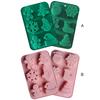 2PCS Silicone Baking Mould Reusable Ice Silicone Moulds 6-Cavity Mousse Cake Baking Molds for Making Soap/Cookie