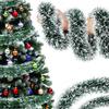 1-4 Stück 2 Meter Grüne Weihnachts-Girlande Gedreht Hängende Girlande für Weihnachtsbaumdekorationen Party Outdoor Haus Xmas Dekor