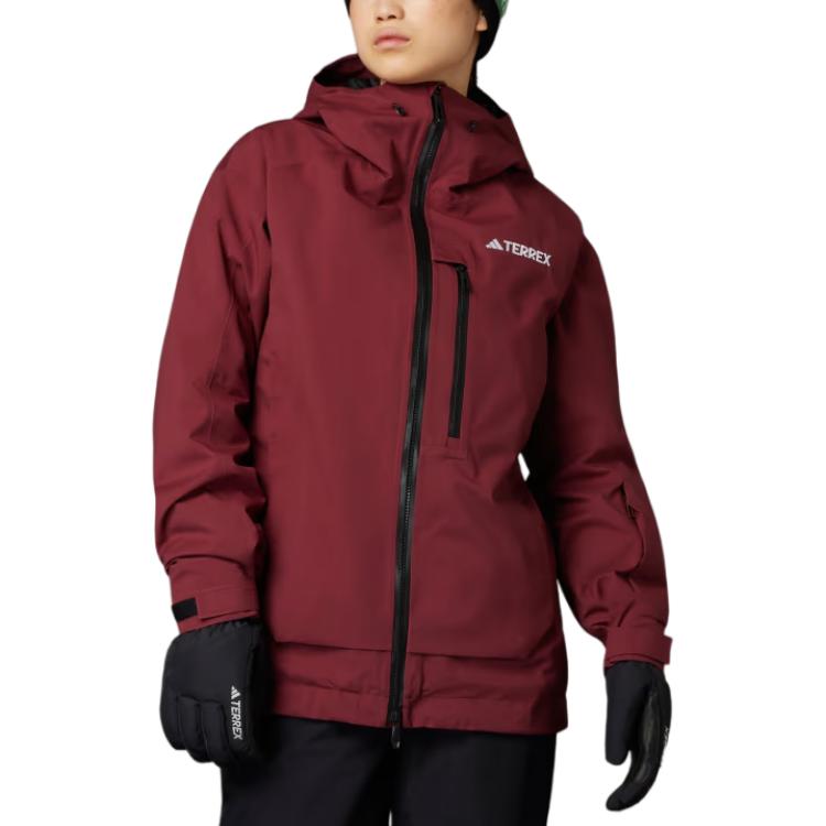 adidas Xperior 2L Insulated RAIN.RDY Jacket Women's Dark Shadow Red IB4227