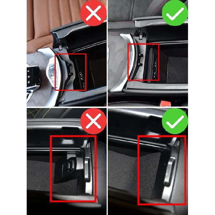 Armrest Storage Box For Mercedes Benz C Class W205 2015-2021 GLC W253 2016-2023 Center Console Organizer Tray Case Accessories
