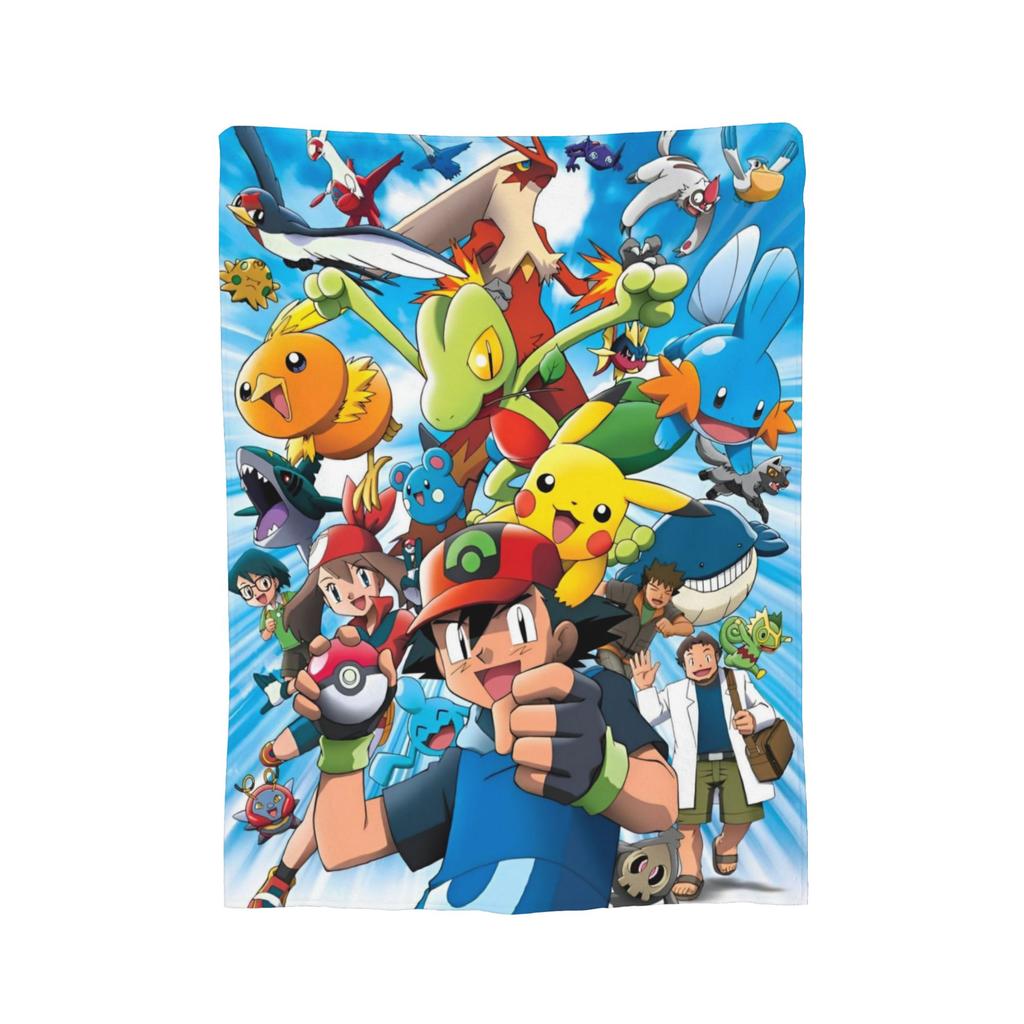 Pokemoned Charizard 006 Schematic Poster Knitted Blankets Fleece  Ultra-Soft Throw Blanket for Outdoor Travel Bedspread