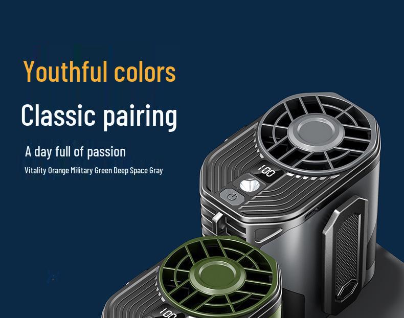 Portable USB Waist-Hanging Fan with Adjustable Speeds
