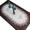 Oval Lace Transparent Coffee Table Mat - Simple, Fashionable Design for Home Living Room