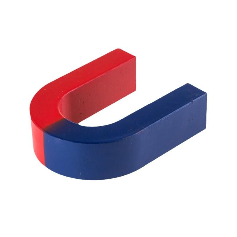 Set di Magneti Rossi e Blu a Forma di U e a Barra per l'Insegnamento della Fisica