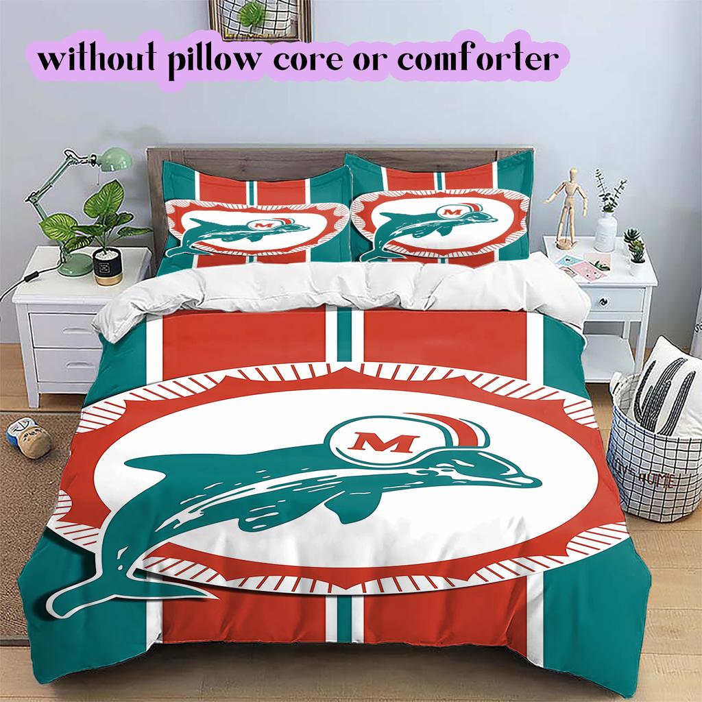 Jacksonville Jaguars Pattern Bedding Quilt Set Quilt Cover Pillowcase Home Decoration Birthday Gift (1 * duvet cover + 2 * pillowcase, without core)