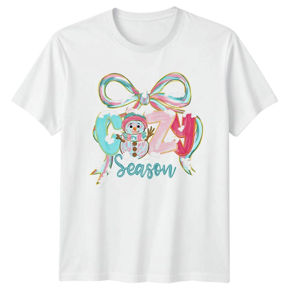 Cozy Season Unisexs TShirt SnowUnisex Pastel Winter Holiday Christmas S